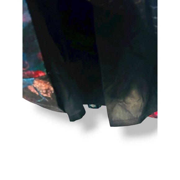 Hutch Anthropologie Floral Metallic Jacquard Mini Dress Size 10 Abstract Print - Picture 8 of 16